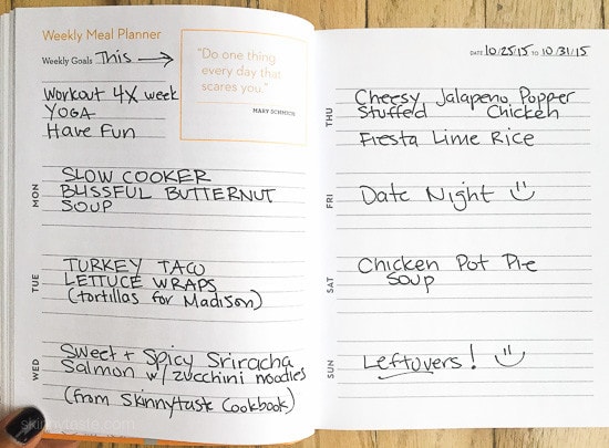 Skinnytaste Dinner Plan (Week 3) Skinnytaste Dinner Plan (Week 3)