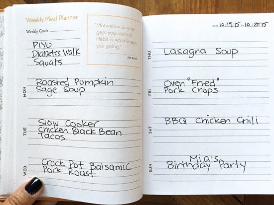 Skinnytaste Dinner Plan (Week 2)