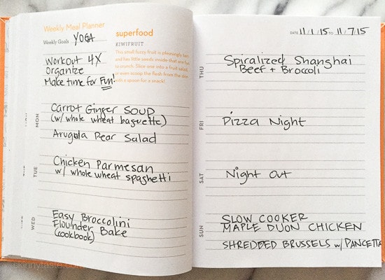 Skinnytaste Dinner Plan (Week 4) Skinnytaste Dinner Plan (Week 4)