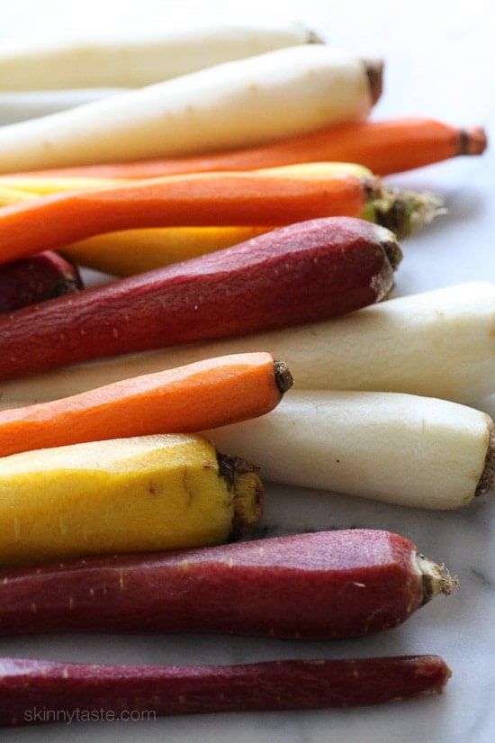 Roasted Rainbow Carrots with Ginger Roasted Rainbow Carrots with Ginger