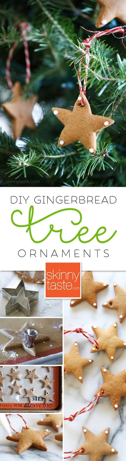 DIY Gingerbread Tree Ornaments DIY Gingerbread Tree Ornaments – make Christmas ornaments out of gingerbread cookies. A fun project to do with the kids!