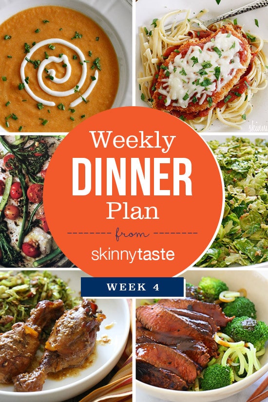 Skinnytaste Dinner Plan (Week 4)