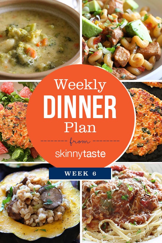 Skinnytaste Dinner Plan (Week 6)