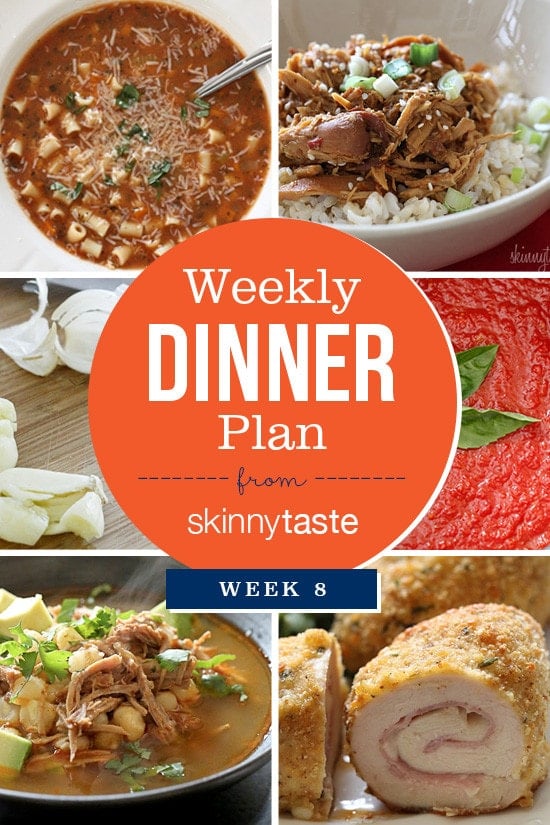 Skinnytaste Dinner Plan (Week 8)