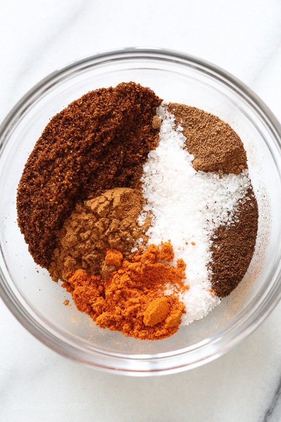 This Vegetarian Pumpkin Chili is loaded with pumpkin puree, veggies, beans, and a homemade spice blend. Hearty, filling, and oh-so-tasty! Mushrooms and carrots in a pot