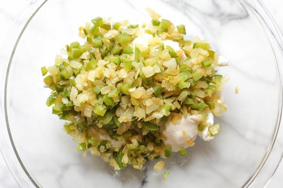 If you like hot, melty Chicken Philly Cheesesteak Sandwiches, you'll love this dip! This is one dip you'll want to have at any party, perfect for the super bowl coming up.