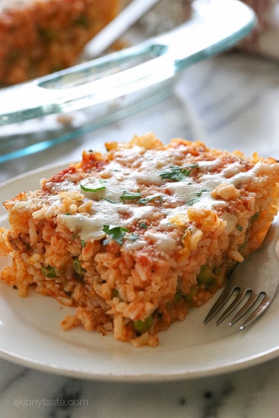 Sicilian Rice Ball Casserole This Sicilian Rice Ball Casserole takes one of my favorite appetizers (arancini) and turns it into a weeknight meal. Freezes well for make ahead meals and it's also great for potlucks.