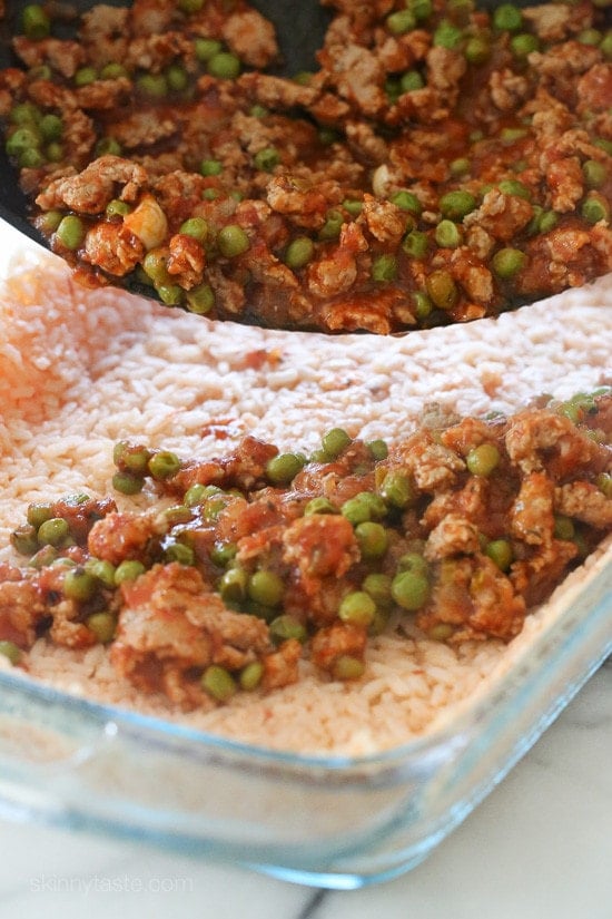 Sicilian Rice Ball Casserole This Sicilian Rice Ball Casserole takes one of my favorite appetizers (arancini) and turns it into a weeknight meal. Freezes well for make ahead meals and it's also great for potlucks.