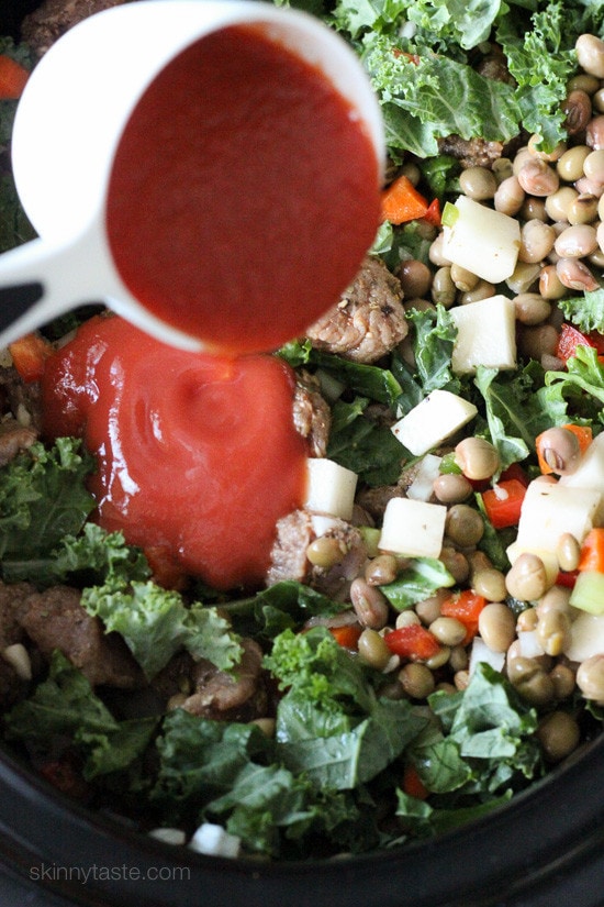 Slow Cooker Pork and Gandules (Pigeon Peas) Stew Slow Cooker Pork and Gandules (Pigeon Peas) Stew