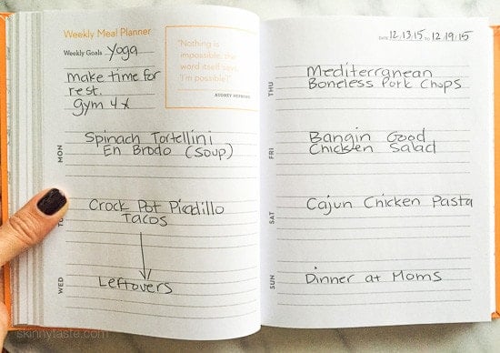 Skinnytaste Dinner Plan (Week 10) Skinnytaste Dinner Plan (Week 10)