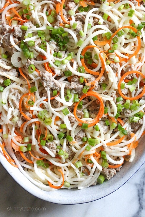 Spiralized Turnip and Potato Au Gratin Casserole with Turkey This spiralized turnip, carrot and potato au gratin casserole is baked with turkey in a light cream sauce finished with grated Gruyere cheese – a dish worthy for your Holiday table.