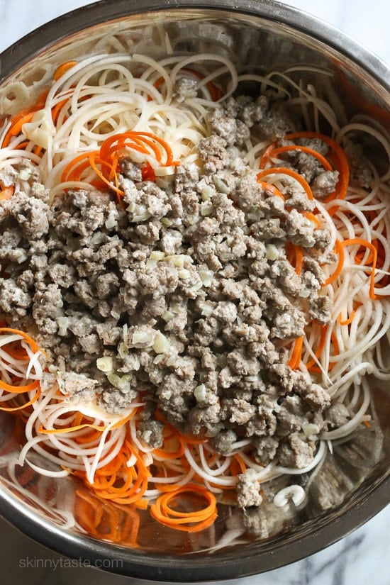 Spiralized Turnip and Potato Au Gratin Casserole with Turkey This spiralized turnip, carrot and potato au gratin casserole is baked with turkey in a light cream sauce finished with grated Gruyere cheese – a dish worthy for your Holiday table.