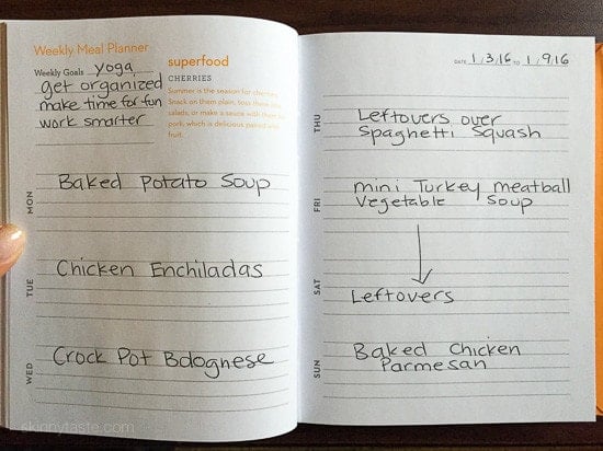 Skinnytaste Dinner Plan (Week 11) Skinnytaste Dinner Plan (Week 11)