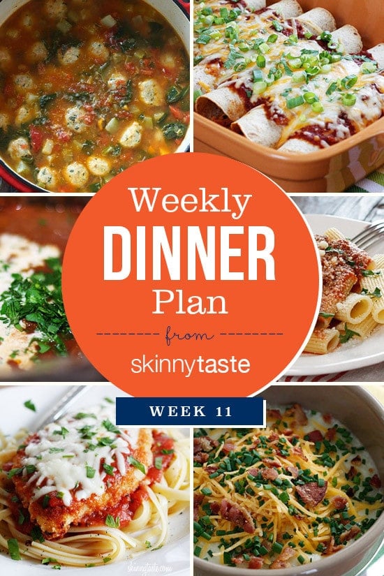 Skinnytaste Dinner Plan (Week 11) 