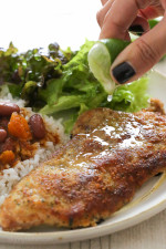 Pork sirloin cutlets are a lean cut, and taste wonderful breaded and lightly pan fried. My family loves when I make them, and often request that I make them for dinner. A little different than chicken cutlets, these have more of a Latin flair, which we serve with fresh lime juice on top – yum!