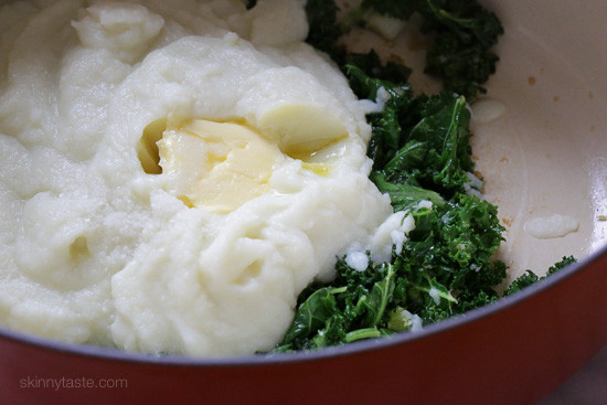 Creamy Cauliflower Mash with Kale
