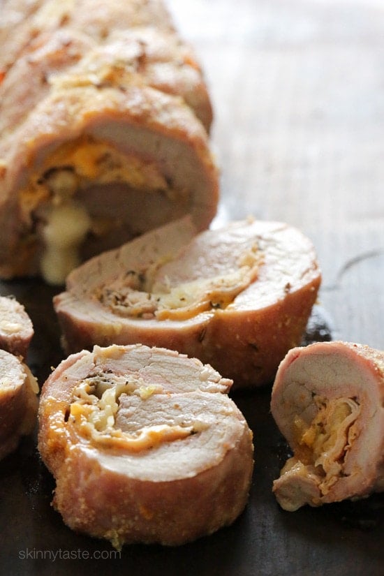 Rueben Stuffed Pork Tenderloin This Reuben Stuffed Pork Tenderloin is stuffed with all the elements of a classic Reuben sandwich – pastrami, sauerkraut, Thousand Island dressing and Swiss cheese!