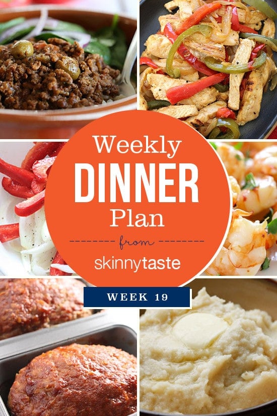 Skinnytaste Dinner Plan (Week 19) 