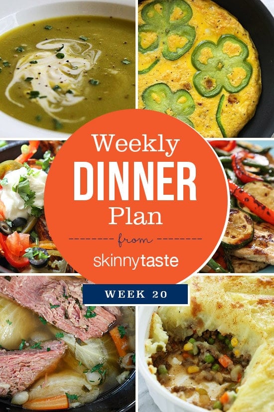 Skinnytaste Dinner Plan (Week 20)