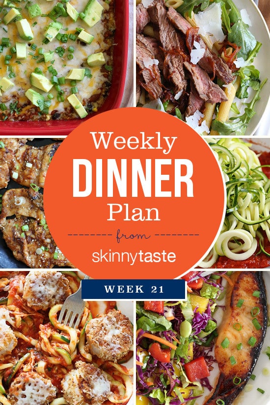 Skinnytaste Dinner Plan (Week 21)