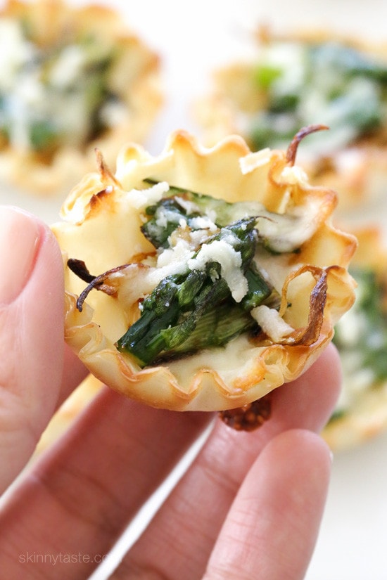 Asparagus and Caramelized Onion Tartlets Asparagus and Caramelized Onion Tartlets – an easy, delicious Spring appetizer!