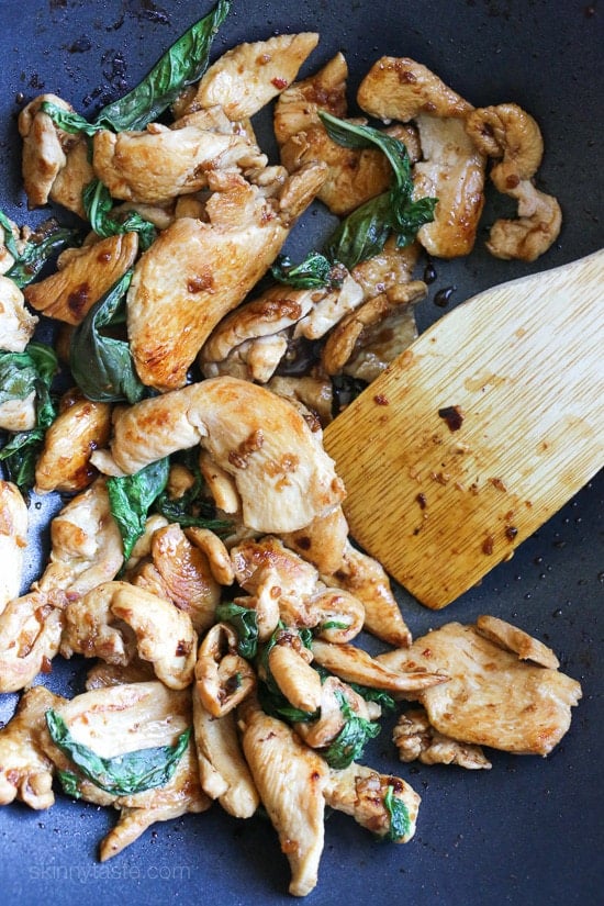 Thai Basil Chicken Thai Basil Chicken – a quick and easy chicken stir-fry dish.