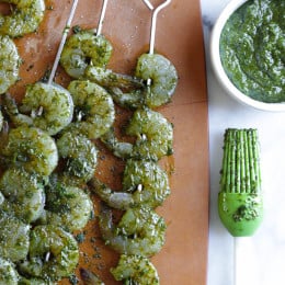 Chermoula is a sauce, similar to a pesto, used in North African cooking as a marinade to flavor fish or seafood, but it can be used on other meats, vegetables or stirred into couscous.