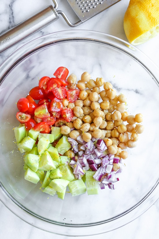 North African Spiced Grilled Shrimp and Chickpea Salad