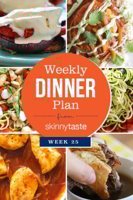 Skinnytaste Dinner Plan Week 25