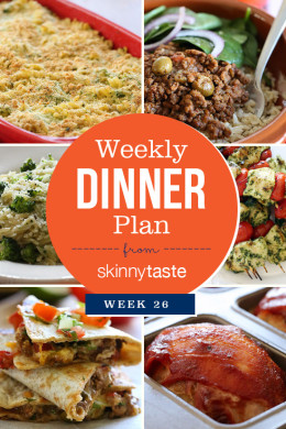 A healthy week of dinners planned out to make life easy!