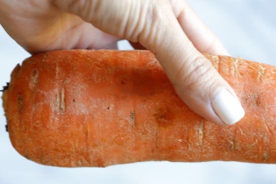 An easy 5-ingredient carrot salad that is lemony, bright and delicious! You don't need a spiralizer to make it, you can use pre-shredded carrots or use a potato peeler to cut the carrots into ribbons.