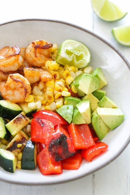 BBQ Shrimp and Vegetable Bowl-2