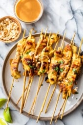 Chicken Satay with Peanut Sauce