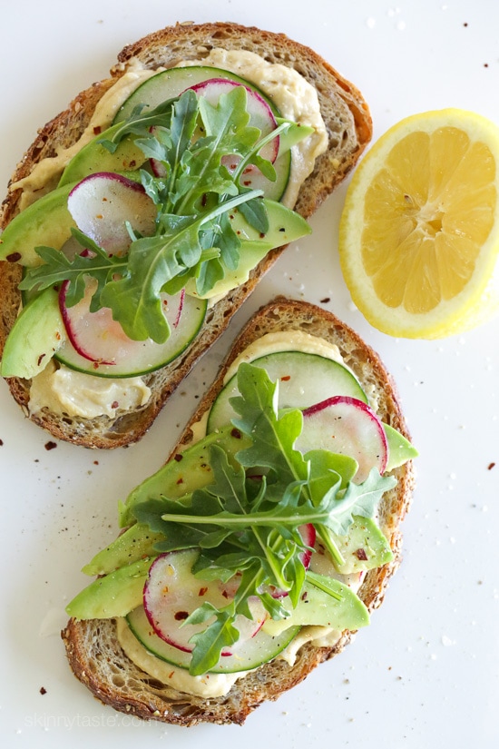 Hummus Avocado Toast