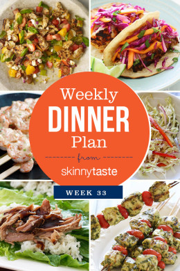 Skinnytaste Dinner Plan (Week 33)