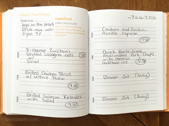Skinnytaste Meal Planner