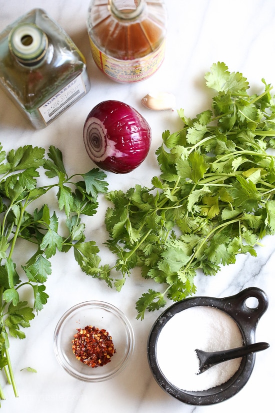 Grilled Steak Kebabs with Chimichurri-6