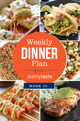 Skinnytaste Dinner Plan (Week 35)