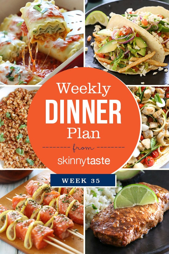 Skinnytaste Dinner Plan (Week 35)