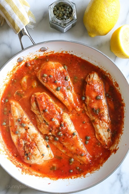 If you're lucky enough to get your hands on some fresh white fish such as Fluke, Flounder, Halibut, etc., this easy skillet recipe is a must. Takes less than 10 minutes to make and tastes so good!