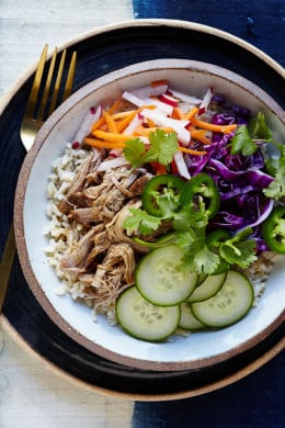 Slow Cooker Pork Banh Mi Bowl
