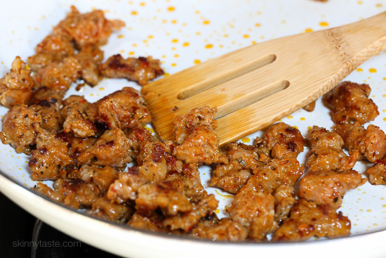 Broccoli rabe and spicy sausage are one of my favorite pasta dishes; this spiralized version made with parsnips in place of pasta for a hefty serving of veggies won't disappoint! If you don’t like the bitterness of broccoli rabe, broccolini or broccoli would also work in it’s place.