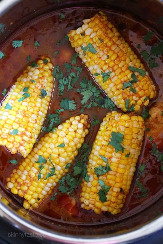 Instant Pot Chicken Stew with corn (pollo guisado) is one of my favorite comfort foods. It's a simple dish, but my whole family loves it. I make it at least 2 times a month! Chicken stew (pollo guisado) is one of my favorite comfort foods, and my whole family loves it. I made this three times the past two weeks, that's how good this was!