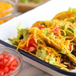 Taco night happens once a week in my house, these are the BEST ground beef tacos made from scratch! This taco recipe is also great with ground turkey!