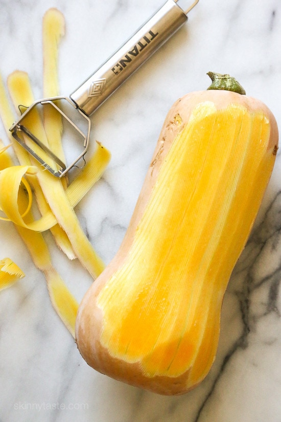 peeled butternut squash
