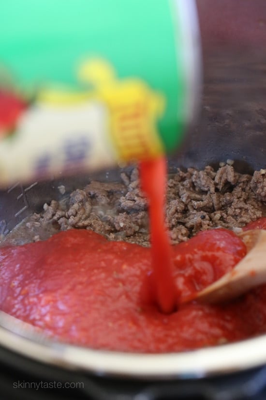 Make meat sauce AND Spaghetti Squash at the same time with this delicious one-pot meal ready in under thirty minutes!