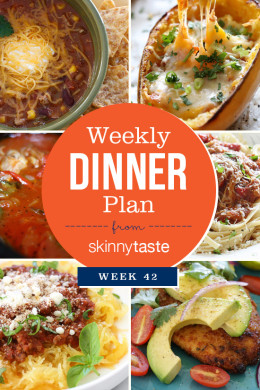 Skinnytaste Dinner Plan (Week 42)