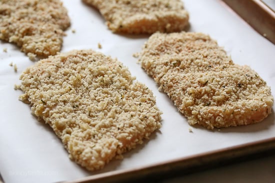 This Japanese inspired breaded chicken cutlets are like an Asian version of Italian Chicken Milanese. The Japanese Togarashi spice blend is combined with panko for a spicy, crisp coating, and topped with a fresh, light sesame cucumber relish that gives this dish so much flavor.