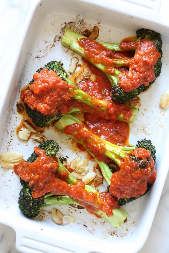 Roasted broccoli the parmesan treatment!