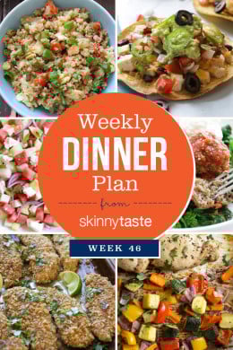Skinnytaste Dinner Plan (Week 47)
